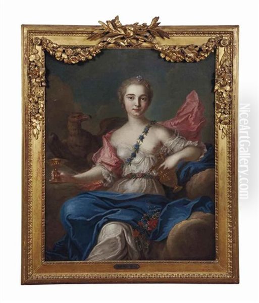 Portrait De Louise Henriette De Bourbon Conti En Hebe - view 1
