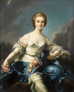Flora (marquise De Baglion) by Jean Marc Nattier