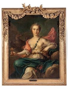 Louise-henriette De Bourbon-conti by Jean Marc Nattier
