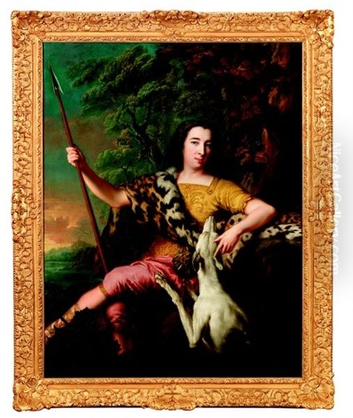 Portrait De Scipion Louis Joseph De La Garde (?), Marquis De Chambonas, Marechal De France, En Costume De Chasseur A L'antique - view 1