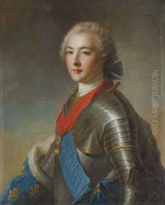 Portrait De Louis Xv Ou Du Duc De Penthievre by Jean Marc Nattier