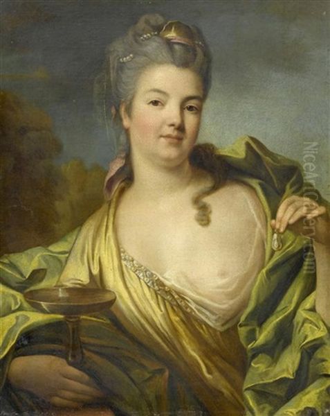 Portrait Einer Jungen Dame Mit Pokal Und Ohrring - view 1