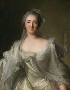Portrait Presume De Mademoiselle Chamisot by Jean Marc Nattier