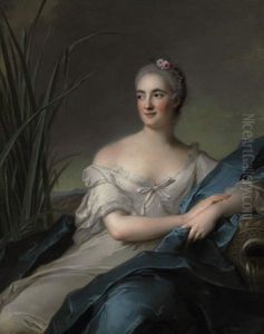 Portrait De Femme En Source by Jean Marc Nattier