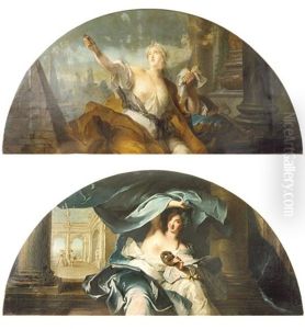 Thalie, Muse Du Theatre (+ Melpomene, Muse De La Tragedie; 2 Works)