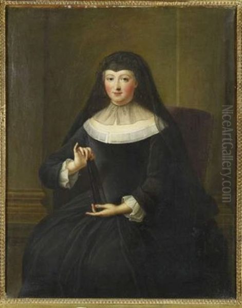 Portrait D'une Veuve A L'eventail - view 1