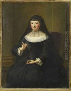 Portrait D'une Veuve A L'eventail