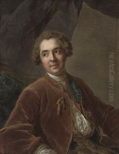 Portrait Of A Gentleman (baron De Thiers?) In A Brown Velvet Jacket
