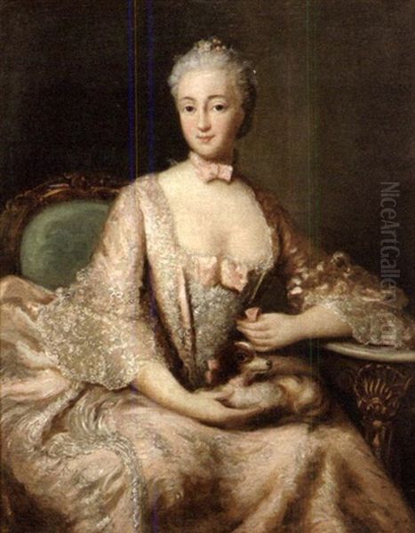 Portrait Of French Eighteenth Century Woman (madame Pompadour?) - view 1