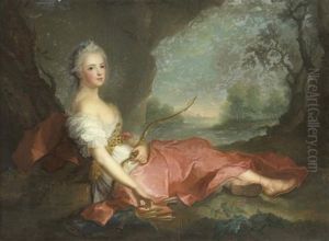 Madame Adelaide En Diane by Jean Marc Nattier