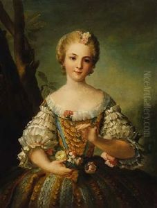 Portrat Der Madame Louise De France, Tochter Ludwigs Xv. Von Frankreich by Jean Marc Nattier