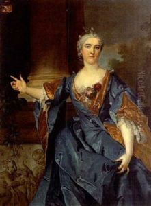 Portrait De La Comtesse De Courbouzon by Jean Marc Nattier