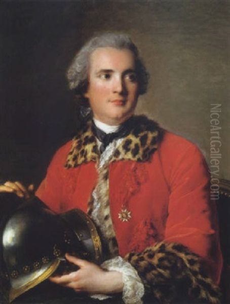 Portrait Du Duc De Mortemart En Tenue D'apparat De Colonel Decore De L'ordre De Saint-louis - view 1
