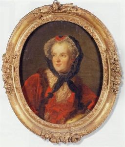 Portrait De Marie Leczinska En Tenue De Ville by Jean Marc Nattier