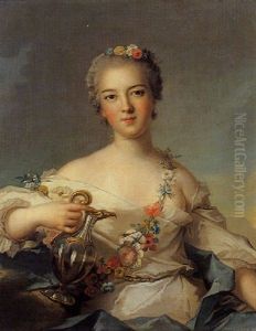 Portrait De Jeune Femme En Hebe (madame De Mailly-nesle?) by Jean Marc Nattier