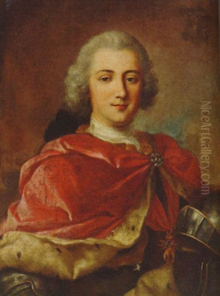 Portrait Of A Nobleman In Armour With An Ermine-lined Crimson Cloak, With The Order Of The Golden Fleece - view 1