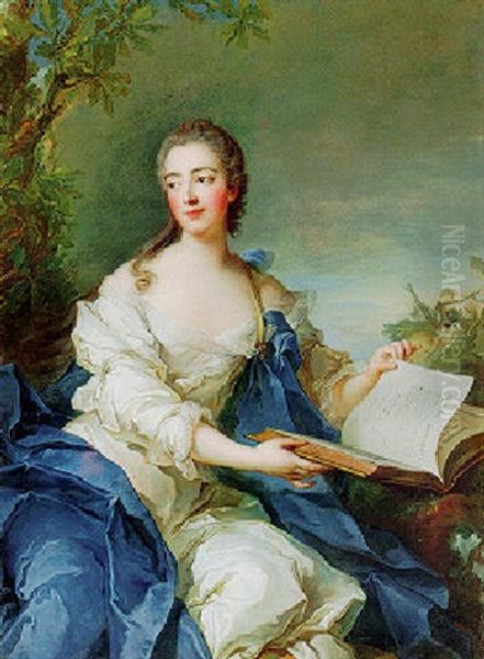 Portrait Of The Princess De Rohan Reading The Histoire Universelle - view 1