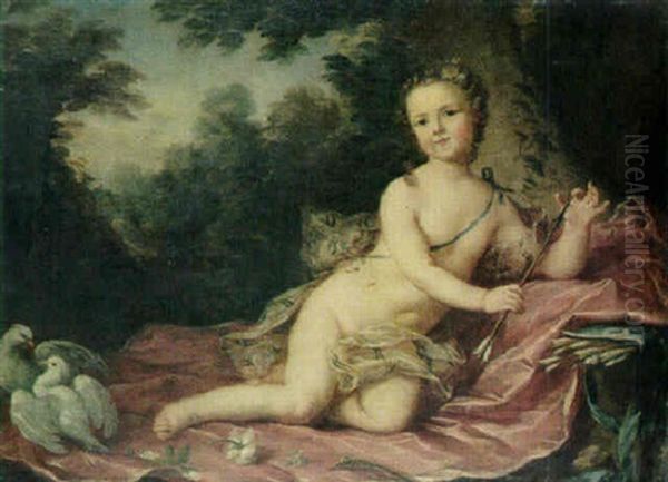 Portrait Of A Young Boy As Cupid - view 1