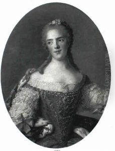 Portrait Of A Noblewoman by Jean Marc Nattier