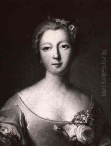 Portrait De Femme by Jean Marc Nattier