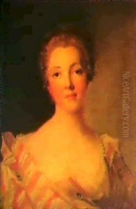 Portrait De Madame Dupin by Jean Marc Nattier