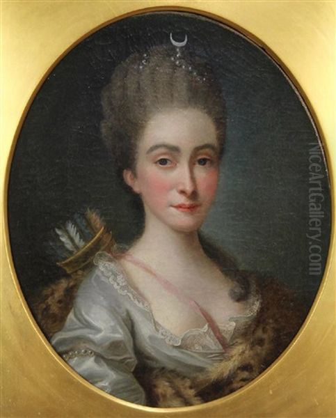 Portrait Of A Lady As Diana The Huntress - view 1