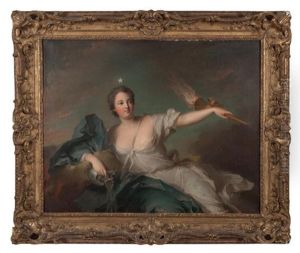 Marie-anne De Mailly-nesle, Marquise De La Tournelle, En Point Du Jour by Jean-Frederic-Marc Nattier