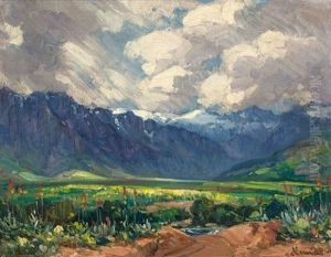 Hex River Valley, Matroosberg Mountains Beyond by Pieter Hugo Naude