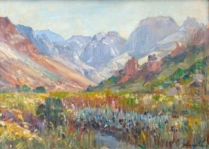 Mountainous Landscape by Pieter Hugo Naude