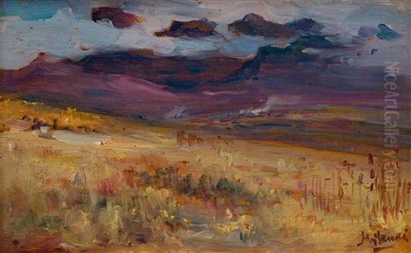 Landscape With Purple Mountains Beyond - view 1