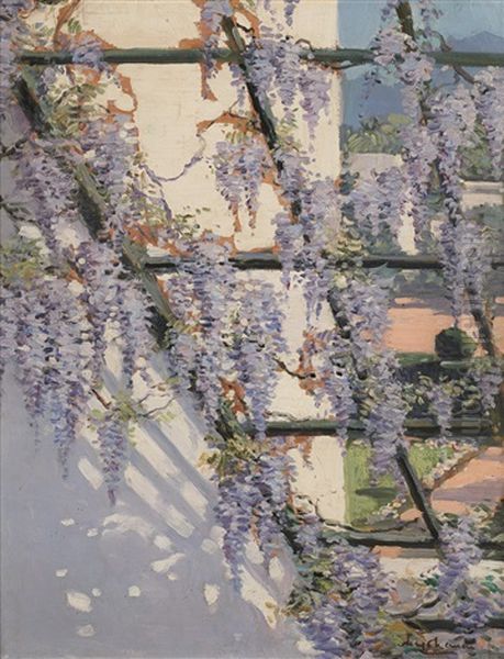 Pergola With Wisteria At The Artist's Home - view 1