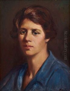 Portrait Of Anna Rothmann by Pieter Hugo Naude