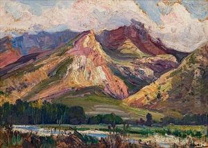Mountainous Landscape by Pieter Hugo Naude