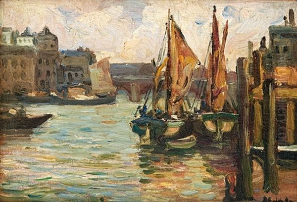 Boats Alongside A Wharf - view 1