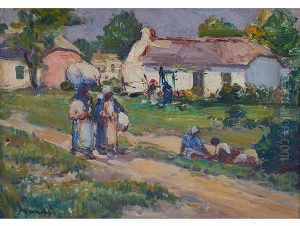 Cottages With Figures, Worcester - view 1