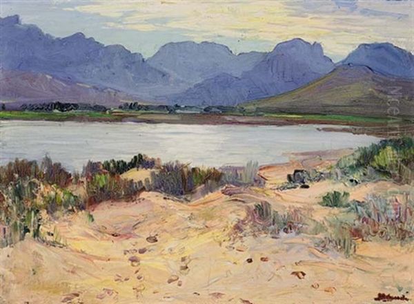 Brandvlei Dam With Slanghoek Mountains In The Distance - view 1