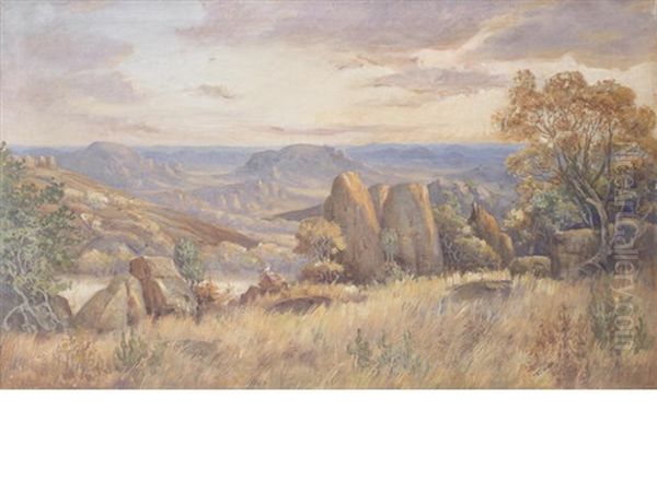 The Blue Hills Of The Matappos, Rhodesia - view 1