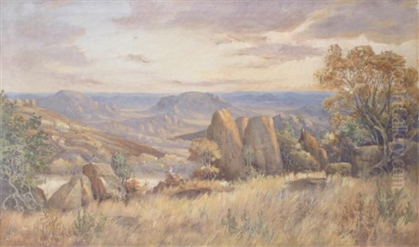 The Blue Hills Of The Matappos, Rhodesia - view 1