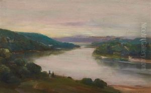 Two Figures By A River Two Figures By A River