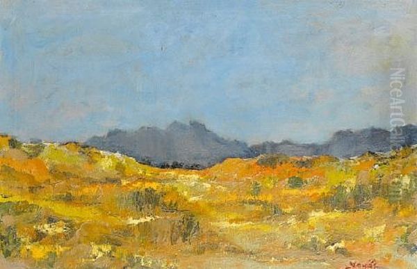 Landscape With Yellow Flowers - view 1