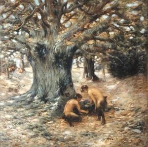 Satryrs In A Forest