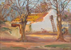 Farmyard, Autumn by Pieter Hugo Naude
