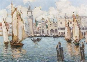 A View Of St. Mark's Square From The Grand Canal, Venice A View Of St. Mark's Square From The Grand Canal, Venice