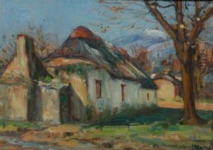 Thatched Cottages by Pieter Hugo Naude