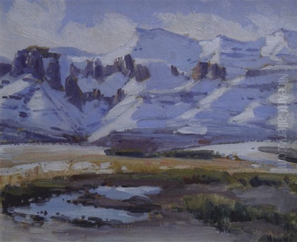 Drakensberg Under Snow - view 1