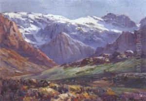 An Extensive Winter Landscape by Pieter Hugo Naude