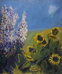 Levkojen Und Sonnenblumen Levkojen Und Sonnenblumen
