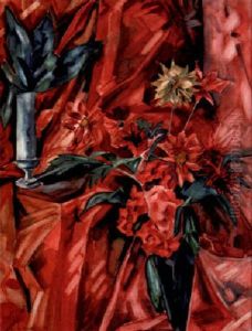 Zwei Vasen Mit Blumen Zwei Vasen Mit Blumen