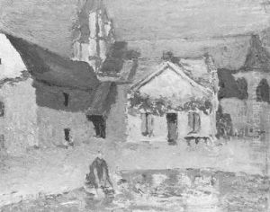 Waschermadchen by Heinrich Nauen