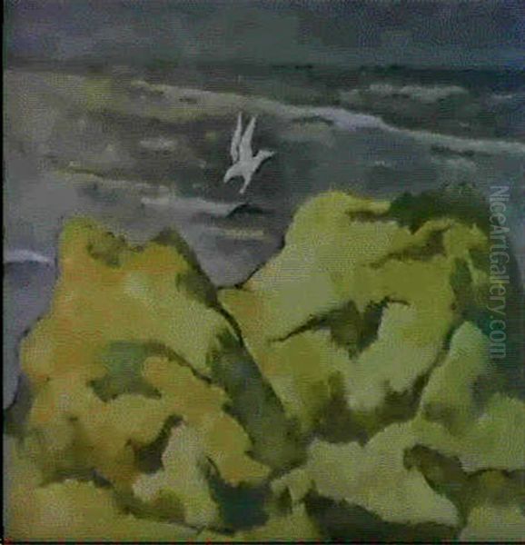 Dunenlandschaft Mit Mowe - view 1